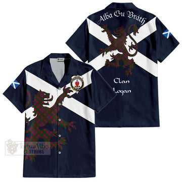 Logan Tartan Lion Rampant Hawaiian Shirt Proudly Display Your Heritage with Alba Gu Brath and Clan Name