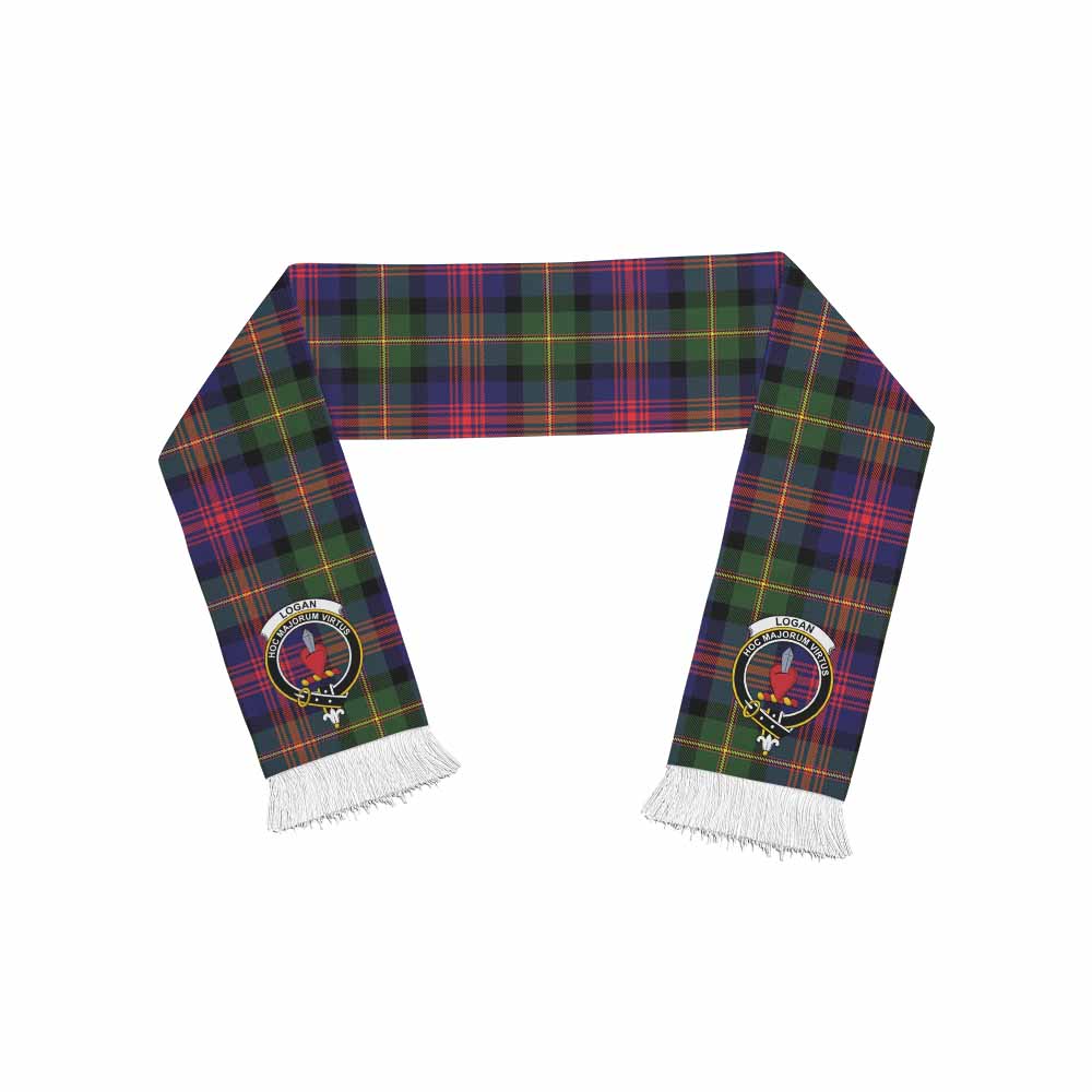 Tartan Vibes Clothing Logan Tartan Ruffneck Scarf with Family Crest