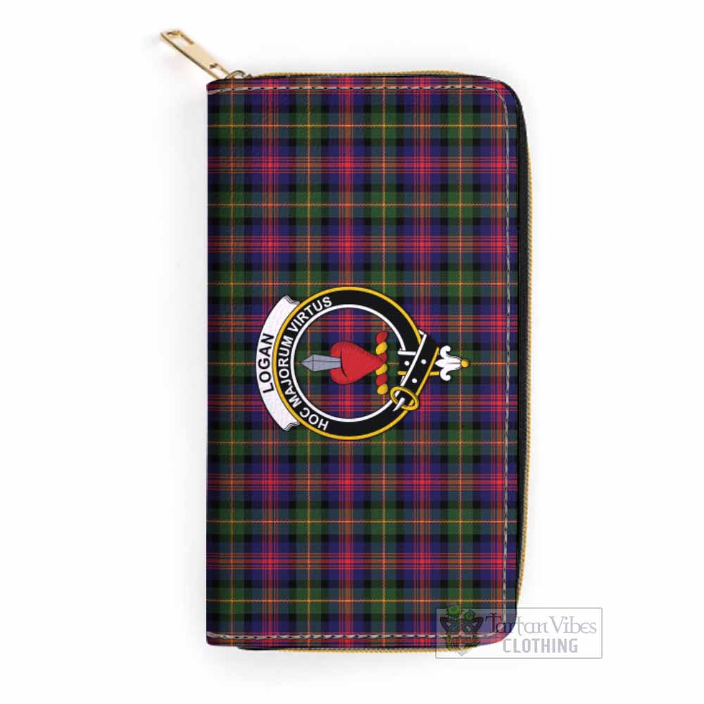 Tartan Vibes Clothing Logan Tartan Women's Leather Wallet with Family Crest