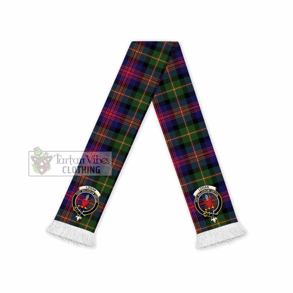 Tartan Vibes Clothing Logan Tartan Ruffneck Scarf with Family Crest