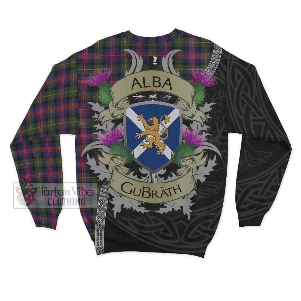 Tartan Vibes Clothing Logan Tartan Family Crest Sweatshirt Lion Rampant Royal Thistle Shield Celtic Inspired