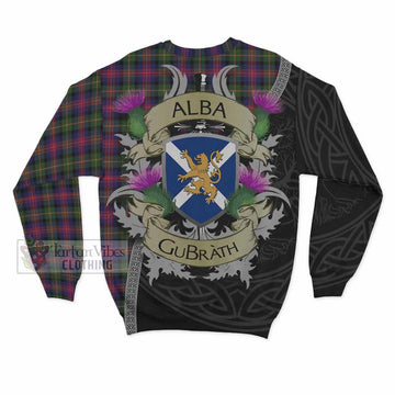 Tartan Vibes Clothing Logan Tartan Family Crest Sweatshirt Lion Rampant Royal Thistle Shield Celtic Inspired