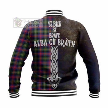 Logan Tartan Family Crest Baseball Jacket Alba Gu Brath Be Brave Lion Ancient Style