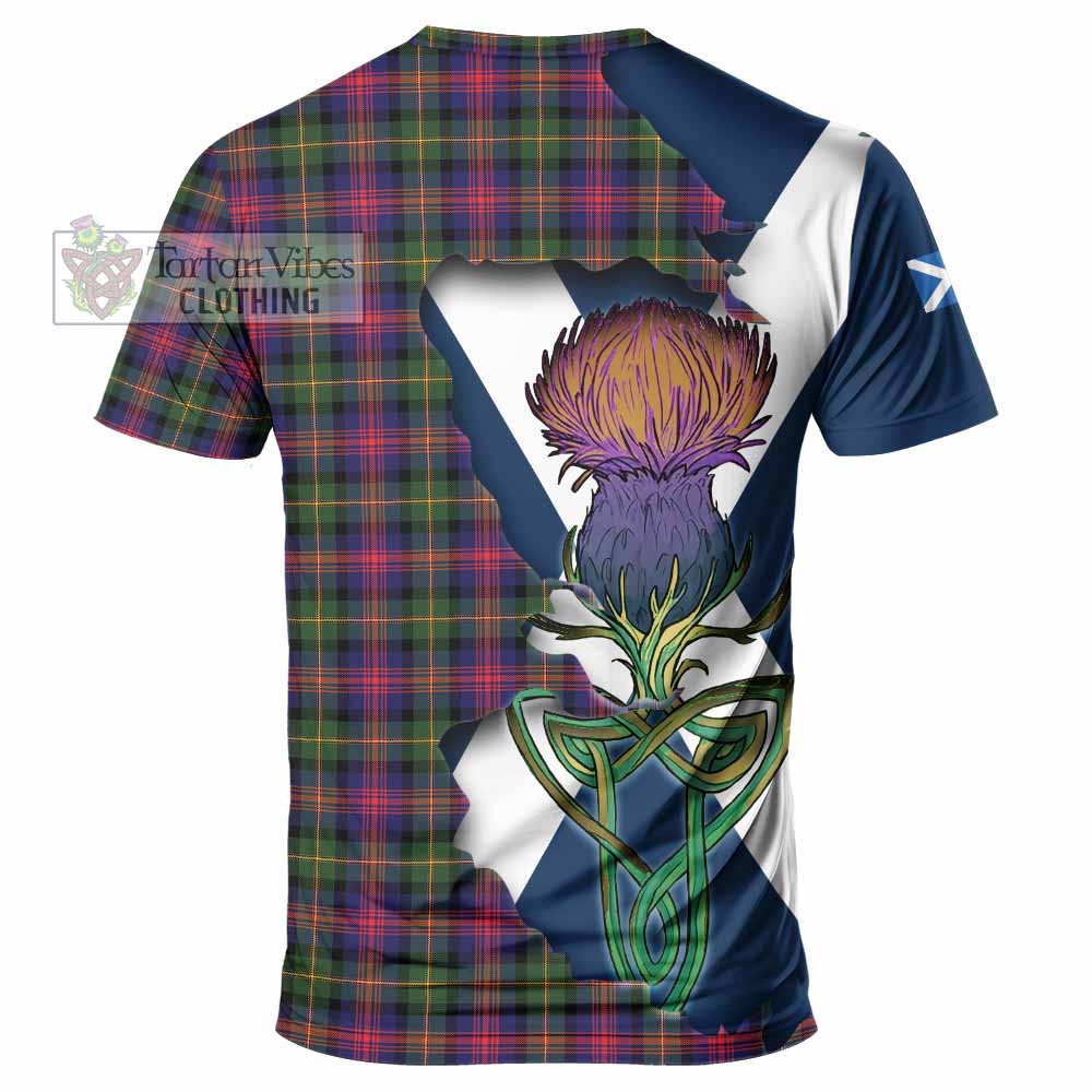 Tartan Vibes Clothing Logan Tartan Family Crest T-Shirt Scottish Thistle Celtic Inspired