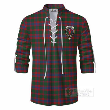 Tartan Vibes Clothing Logan Tartan Ghillie Kilt Shirt with Family Crest DNA In Me Style
