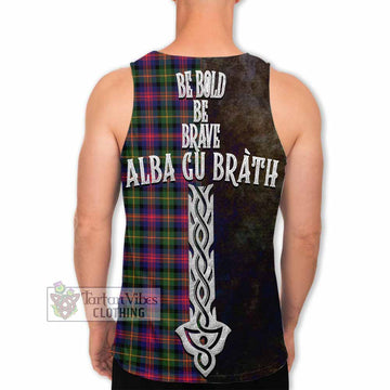 Logan Tartan Family Crest Men's Tank Top Alba Gu Brath Be Brave Lion Ancient Style