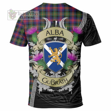 Tartan Vibes Clothing Logan Tartan Family Crest T-Shirt Lion Rampant Royal Thistle Shield Celtic Inspired
