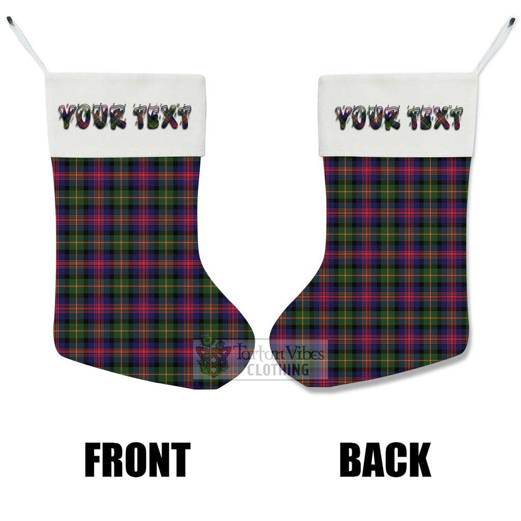 Tartan Vibes Clothing Logan Tartan Christmas Stocking with Personalized Text