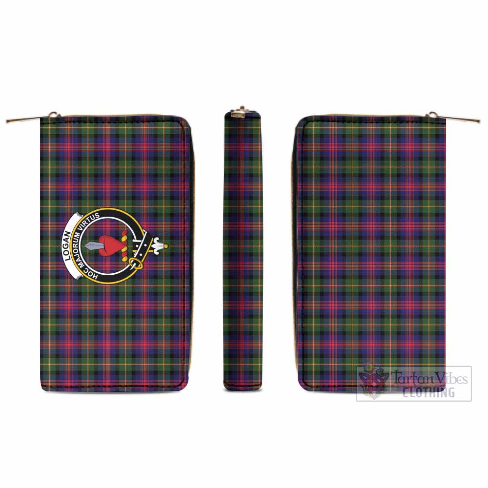 Tartan Vibes Clothing Logan Tartan Women's Leather Wallet with Family Crest