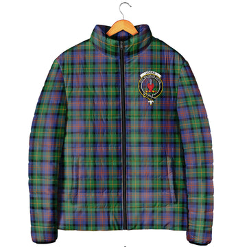 Logan Ancient Tartan Padded Jacket with Family Crest