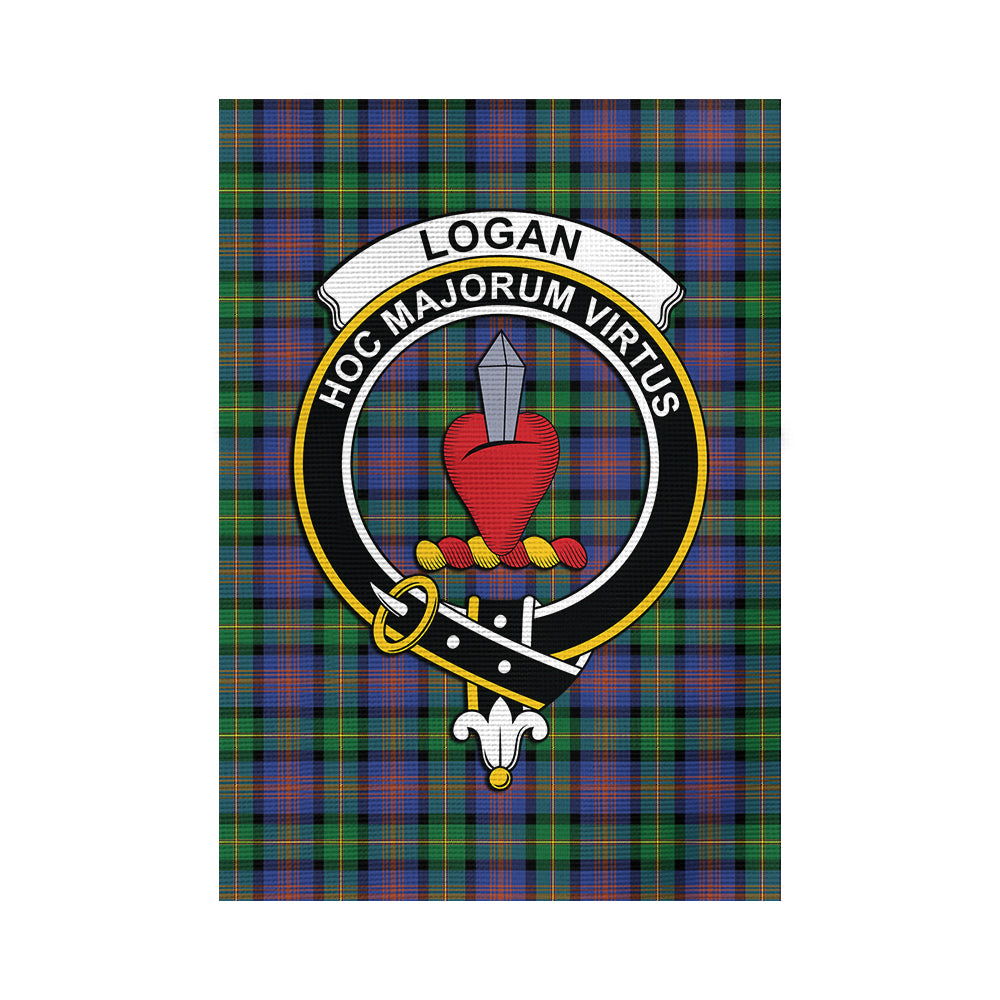 logan-ancient-tartan-flag-with-family-crest