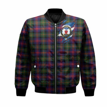 Logan Clan Crest In Me Tartan Bomber Jacket Scotland Flag Style