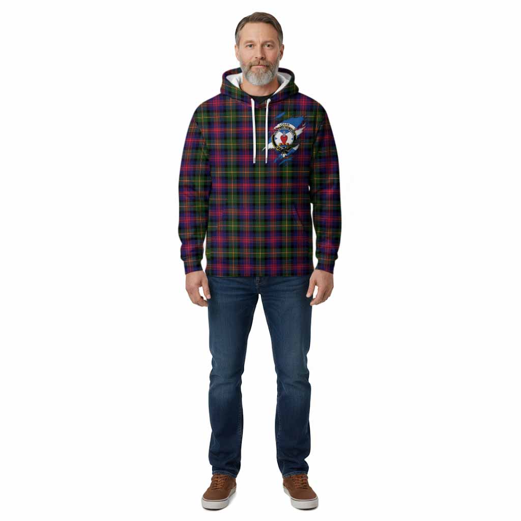 Logan Clan Crest In Me Tartan Cotton Hoodie Scotland Flag Style