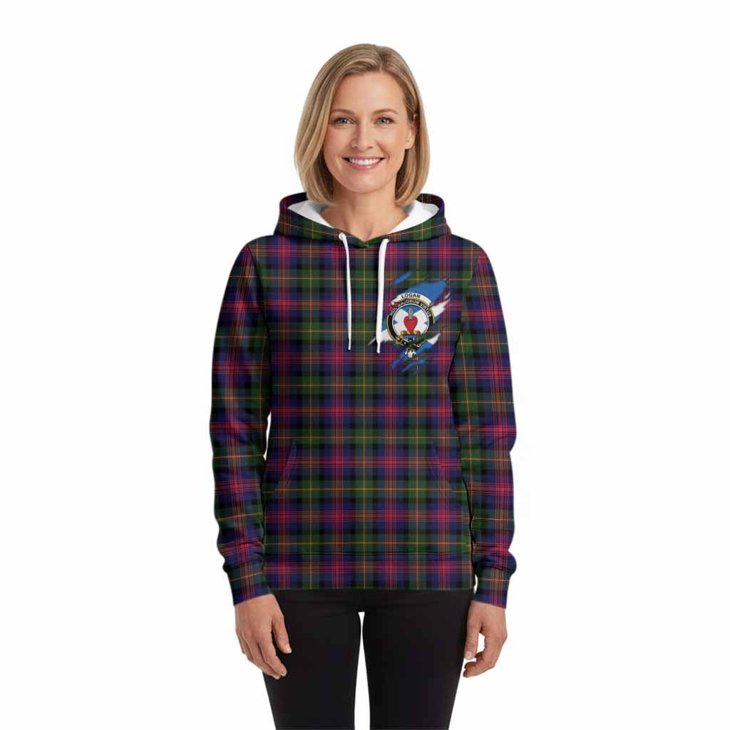 Logan Clan Crest In Me Tartan Hoodie Scotland Flag Style