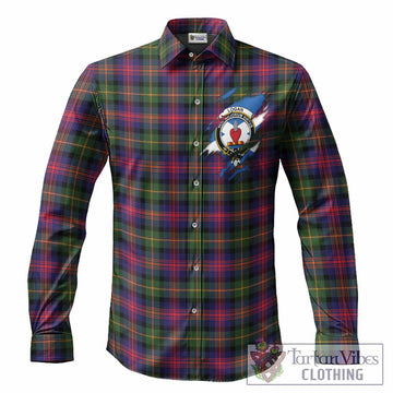 Logan Clan Crest In Me Tartan Long Sleeve Button Shirts Scotland Flag Style