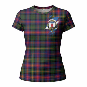 Logan Clan Crest In Me Tartan Women T shirt Scotland Flag Style