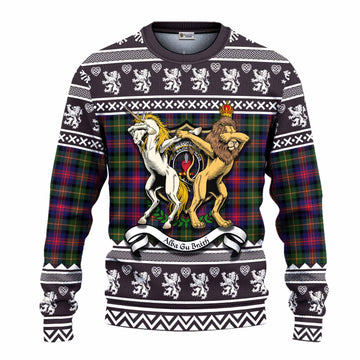 Logan Clan Tartan Crest Christmas Ugly Sweater Coat of Arms Funny Style