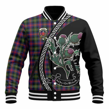 Logan Family Crest Tartan Baseball Jacket Alba Thistle Inspired
