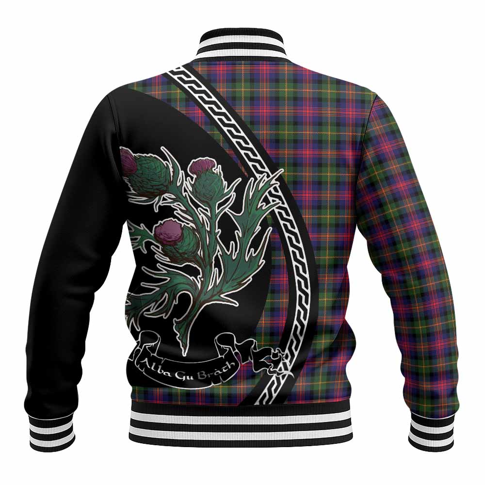 Logan Family Crest Tartan Baseball Jacket Alba Thistle Inspired - Tartan Vibes Clothing