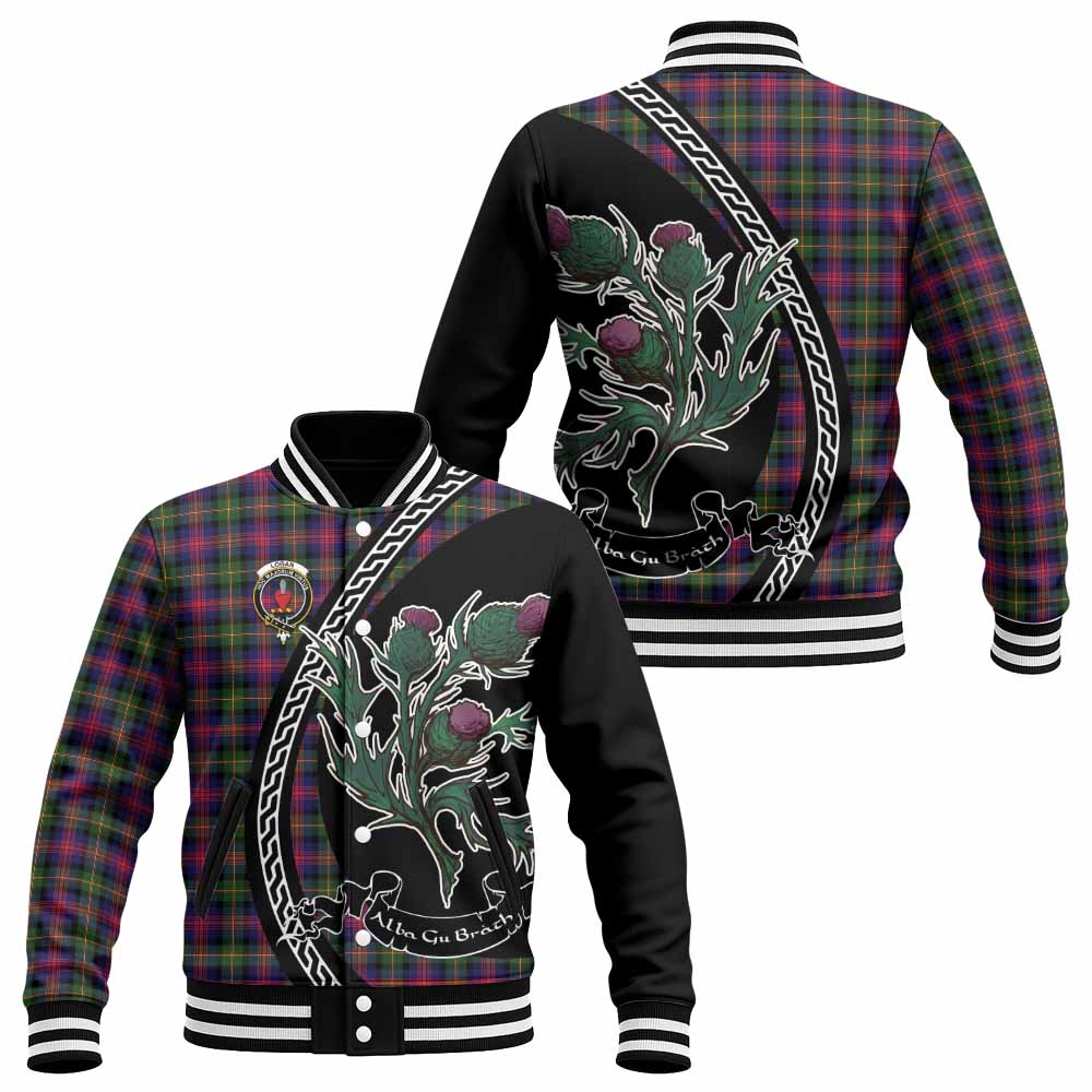 Logan Family Crest Tartan Baseball Jacket Alba Thistle Inspired - Tartan Vibes Clothing