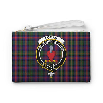 Tartan Vibes Clothing Logan Family Crest Tartan Clutch Bag