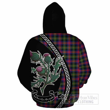 Logan Family Crest Tartan Cotton Hoodie Alba Thistle Inspired