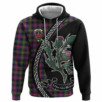 Logan Family Crest Tartan Hoodie Alba Thistle Inspired