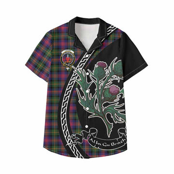 Logan Family Crest Tartan Kid Hawaiian Shirt Alba Thistle Inspired - Tartan Vibes Clothing