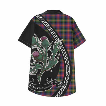 Logan Family Crest Tartan Kid Hawaiian Shirt Alba Thistle Inspired - Tartan Vibes Clothing