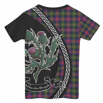 Logan Family Crest Tartan Kid T-shirt Alba Thistle Inspired - Tartan Vibes Clothing