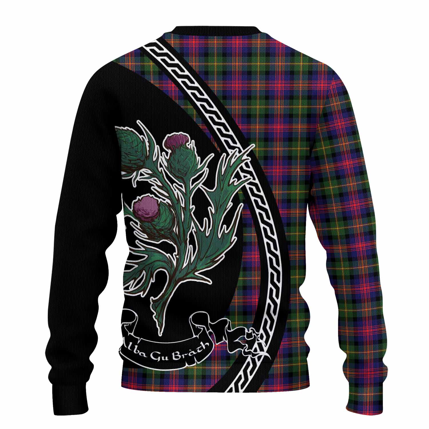 Logan Family Crest Tartan Knitted Sweater Alba Thistle Inspired - Tartan Vibes Clothing