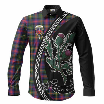 Logan Family Crest Tartan Long Sleeve Button Shirts Alba Thistle Inspired