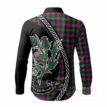 Logan Family Crest Tartan Long Sleeve Button Shirts Alba Thistle Inspired