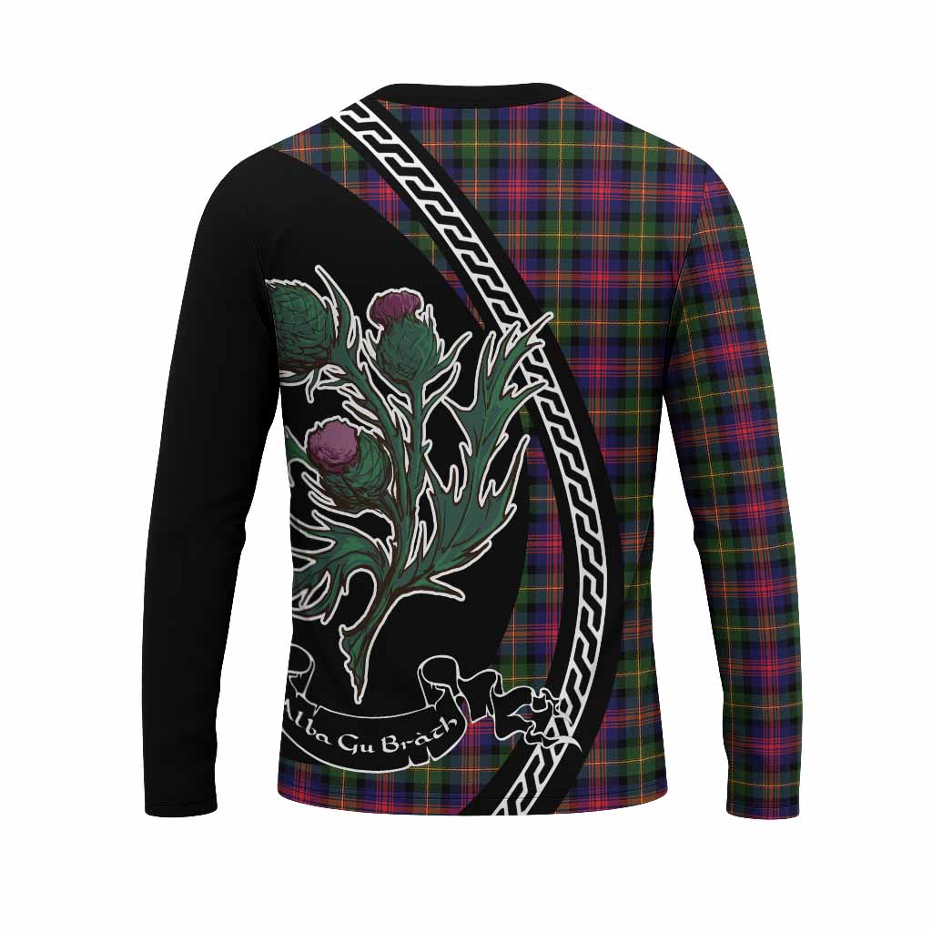 Logan Family Crest Tartan Long Sleeve T-Shirt Alba Thistle Inspired - Tartan Vibes Clothing