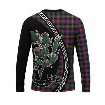 Logan Family Crest Tartan Long Sleeve T-Shirt Alba Thistle Inspired - Tartan Vibes Clothing