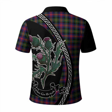 Logan Family Crest Tartan Polo Shirt Alba Thistle Inspired