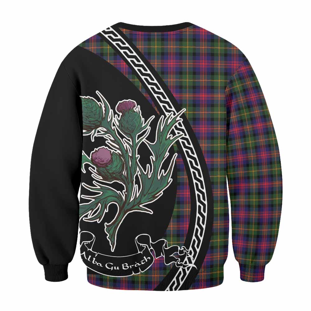 Logan Family Crest Tartan Sweatshirt Alba Thistle Inspired - Tartan Vibes Clothing