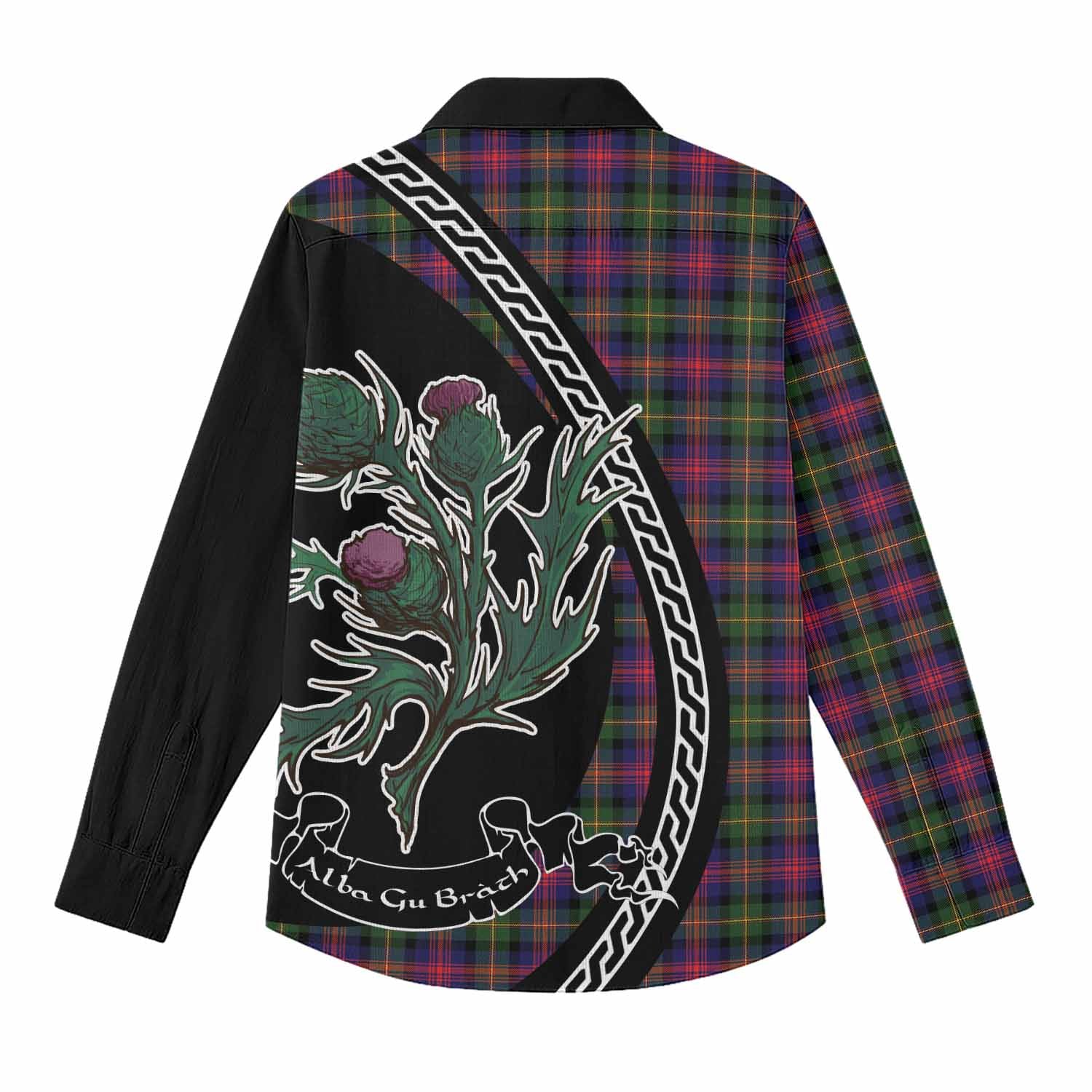 Logan Family Crest Tartan Women Casual Shirt Alba Thistle Inspired - Tartan Vibes Clothing