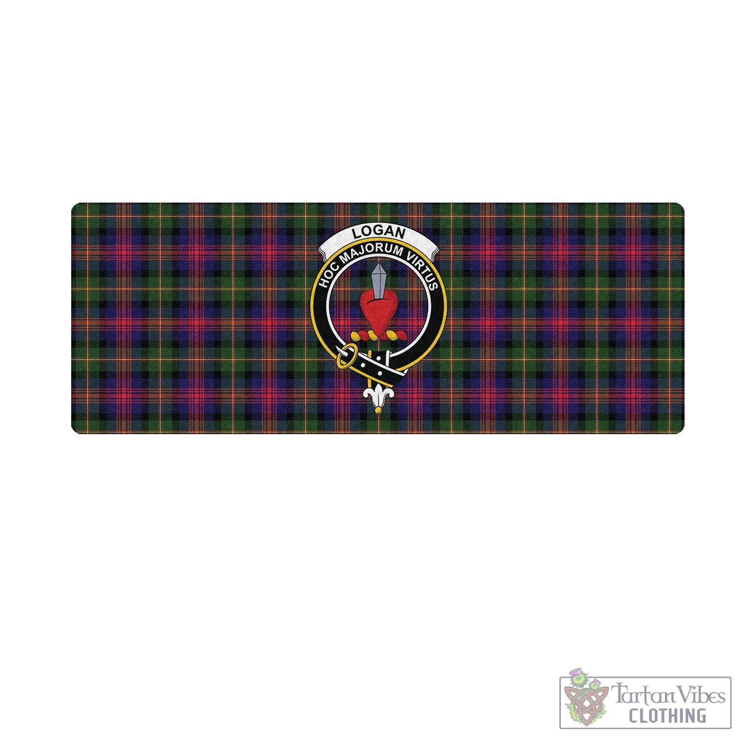 Tartan Vibes Clothing Logan Modern Tartan Mouse Pad with Family Crest
