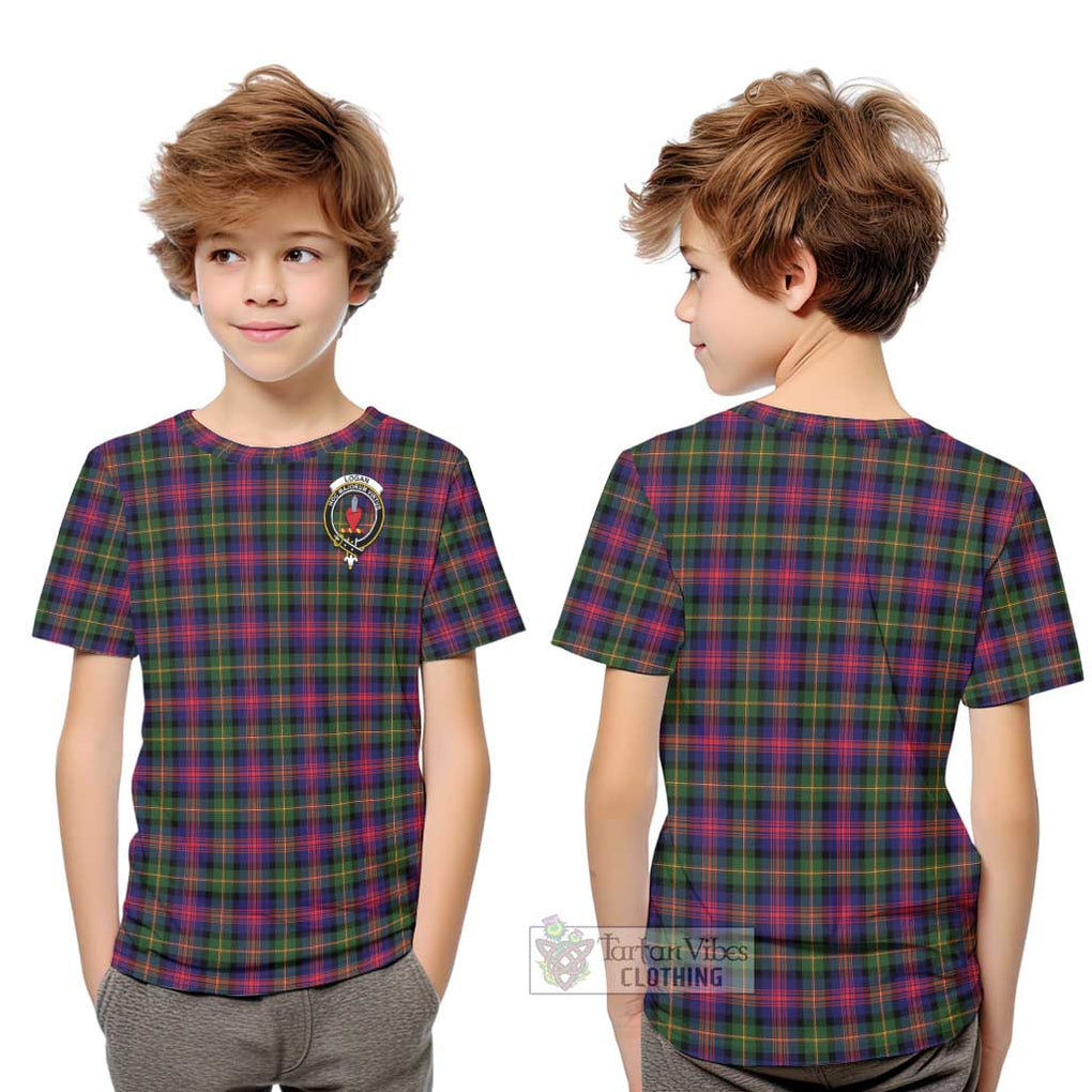 Logan Tartan Kid T-Shirt with Family Crest Youth XL Size14 - Tartan Vibes Clothing
