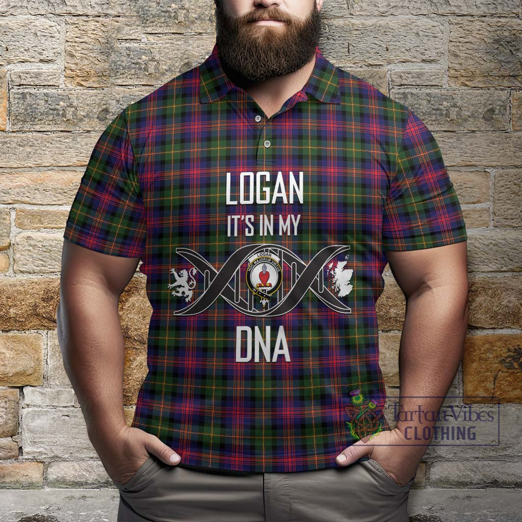 Logan Tartan Polo Shirt with Family Crest DNA In Me Style Kid - Tartanvibesclothing Shop
