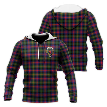 Logan Tartan Knitted Hoodie with Family Crest