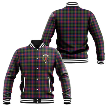 Logan Tartan Baseball Jacket with Family Crest