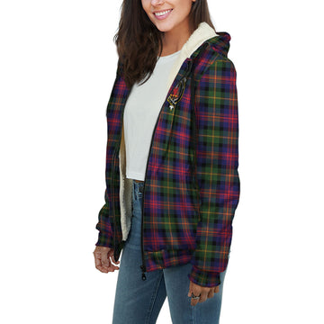 Logan Tartan Sherpa Hoodie with Family Crest
