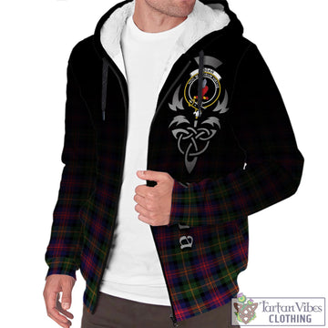 Logan Tartan Sherpa Hoodie Featuring Alba Gu Brath Family Crest Celtic Inspired