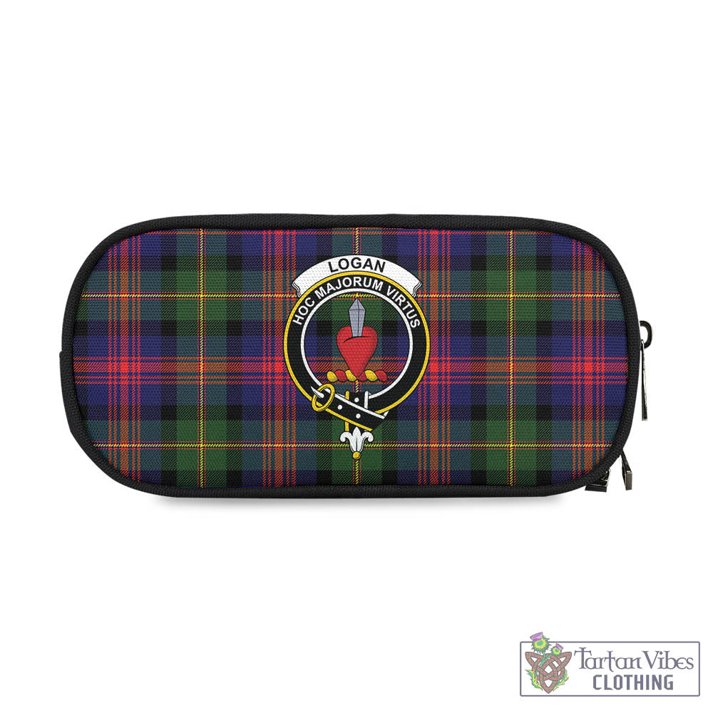 Tartan Vibes Clothing Logan Modern Tartan Pen and Pencil Case with Family Crest