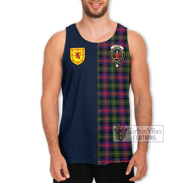 Logan Tartan Men's Tank Top Alba with Scottish Lion Royal Arm Half Style