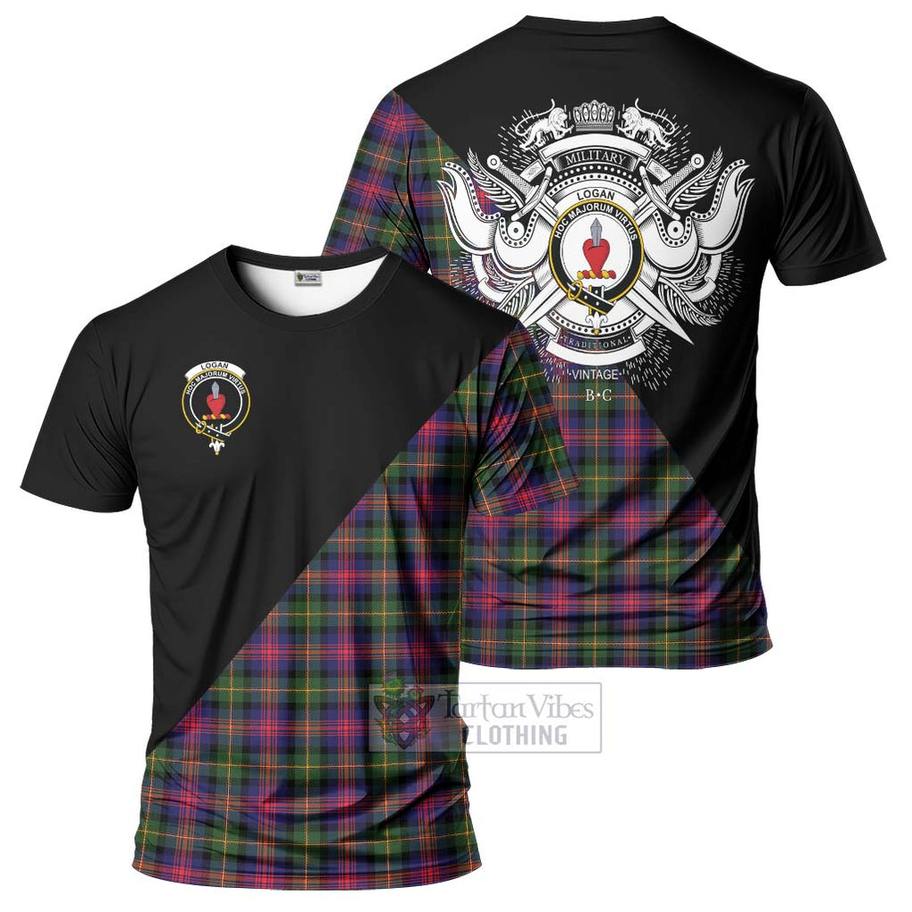 Logan Tartan T-Shirt with Family Crest and Military Logo Style Kid's Shirt - Tartan Vibes Clothing