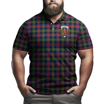 Logan Modern Tartan Men's Polo Shirt with Family Crest