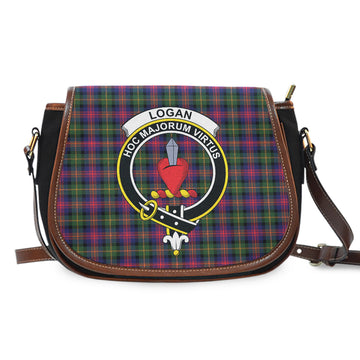 Logan Tartan Saddle Bag with Family Crest